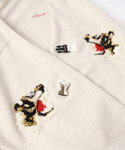 amok(アモク)の「NECKCLOTH SWEATSHIRT(パーカー・メンズ・グレー/ホワイト・L/M/S)」の20枚目の写真