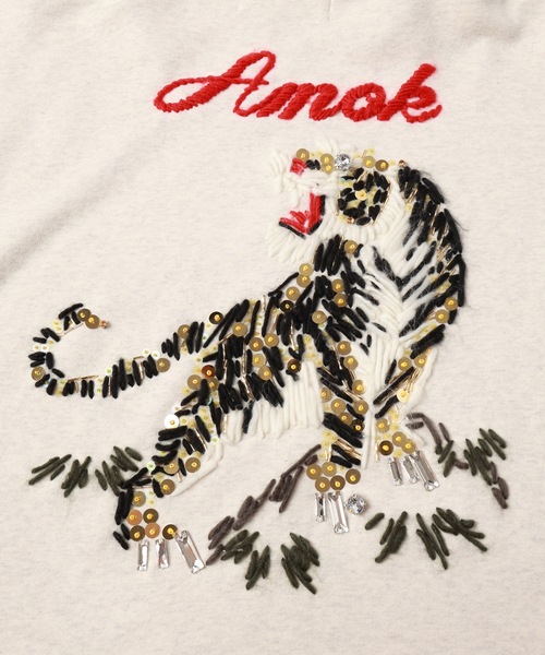 amok(アモク)の「NECKCLOTH SWEATSHIRT(パーカー・メンズ・グレー/ホワイト・L/M/S)」の22枚目の写真