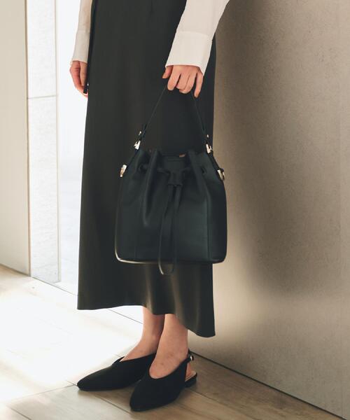 THE SHOP TK （ザ ショップ ティーケー ）の「巾着2WAYショルダーバッグ（ショルダーバッグ・レディース・ブラック/ブラウン系/ワインレッド・00）」の5枚目の写真