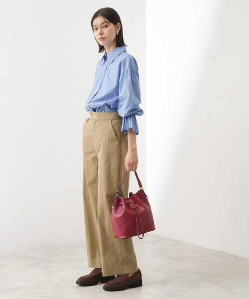 THE SHOP TK （ザ ショップ ティーケー ）の「巾着2WAYショルダーバッグ（ショルダーバッグ・レディース・ブラック/ブラウン系/ワインレッド・00）」の9枚目の写真