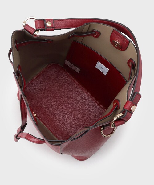 THE SHOP TK （ザ ショップ ティーケー ）の「巾着2WAYショルダーバッグ（ショルダーバッグ・レディース・ブラック/ブラウン系/ワインレッド・00）」の20枚目の写真