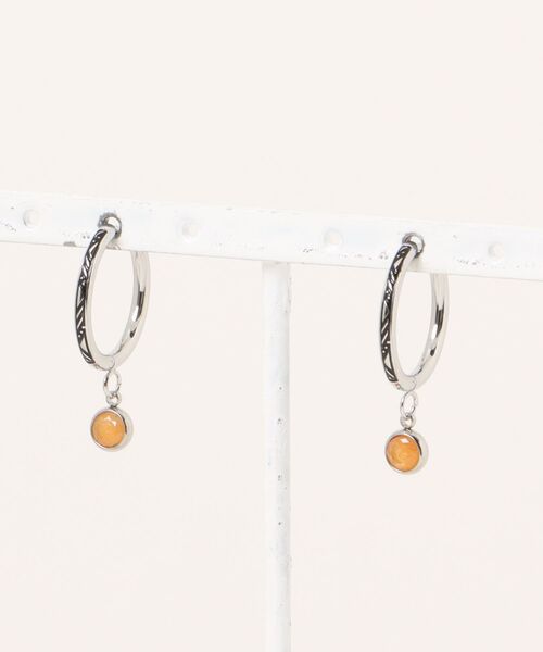 チャイハネ（チャイハネ）の「【チャイハネ】ユニテールMEN'Sピアス（ピアス（両耳用）・メンズ・パープル/ターコイズブルー/イエロー系その他・FREE）」の2枚目の写真