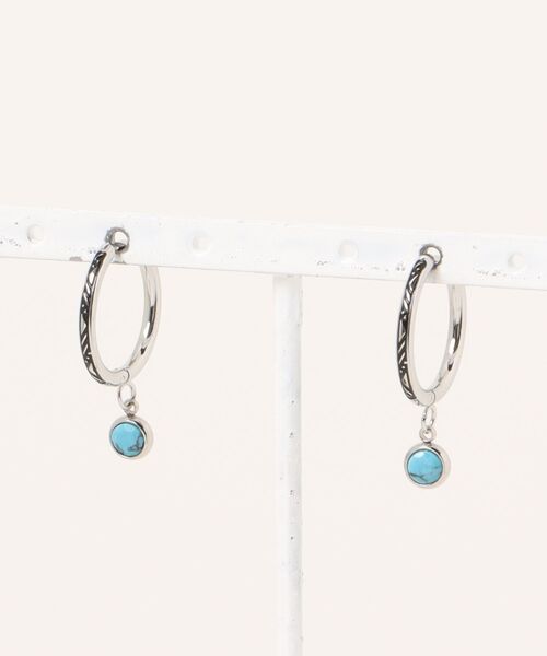 チャイハネ（チャイハネ）の「【チャイハネ】ユニテールMEN'Sピアス（ピアス（両耳用）・メンズ・パープル/ターコイズブルー/イエロー系その他・FREE）」の3枚目の写真