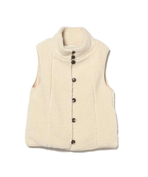 B:MING by BEAMS（ビーミングバイビームス）の「ボア ベスト（ベスト・レディース・ホワイト系その他5/ブラウン系その他4・SMALL/MEDIUM）」の2枚目の写真