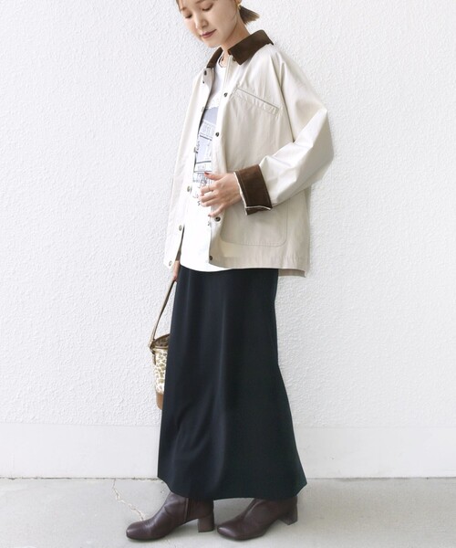 SHIPS(シップス)の「〈洗濯機可能〉テント シルエット ワーク ジャケット(その他アウター・レディース・ライトブラウン/ナチュラル・ONE SIZE)」の15枚目の写真