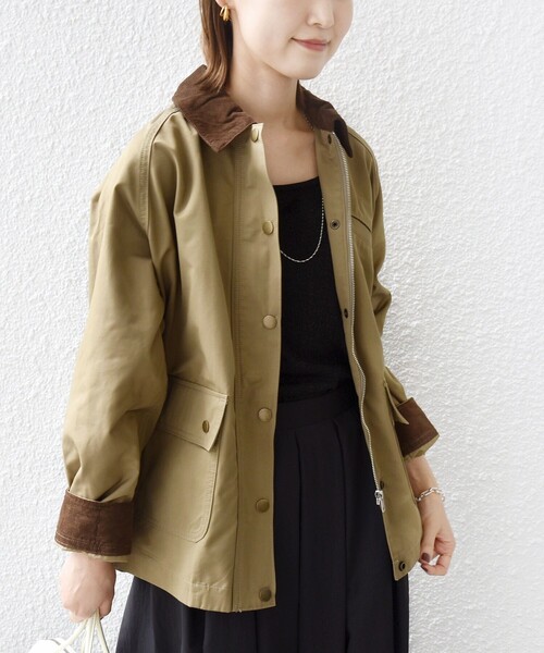 SHIPS(シップス)の「〈洗濯機可能〉テント シルエット ワーク ジャケット(その他アウター・レディース・ライトブラウン/ナチュラル・ONE SIZE)」の16枚目の写真