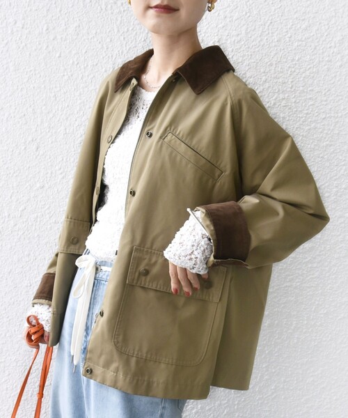 SHIPS(シップス)の「〈洗濯機可能〉テント シルエット ワーク ジャケット(その他アウター・レディース・ライトブラウン/ナチュラル・ONE SIZE)」の17枚目の写真