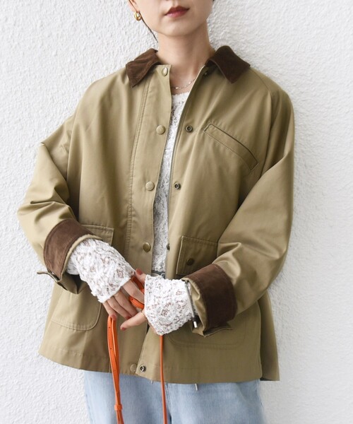 SHIPS(シップス)の「〈洗濯機可能〉テント シルエット ワーク ジャケット(その他アウター・レディース・ライトブラウン/ナチュラル・ONE SIZE)」の22枚目の写真