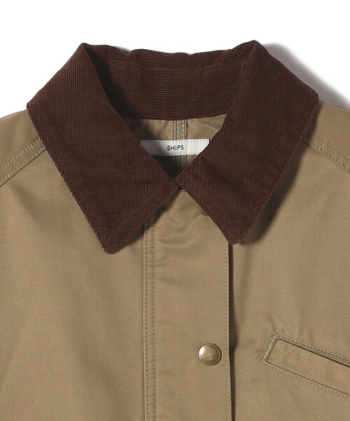 SHIPS(シップス)の「〈洗濯機可能〉テント シルエット ワーク ジャケット(その他アウター・レディース・ライトブラウン/ナチュラル・ONE SIZE)」の14枚目の写真