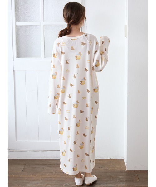セール】はちみつベア柄ワンピース（ルームウェア/パジャマ）｜gelato