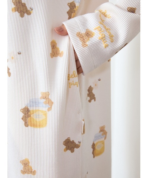 gelato pique（ジェラートピケ）の「はちみつベア柄ワンピース（ルーム
