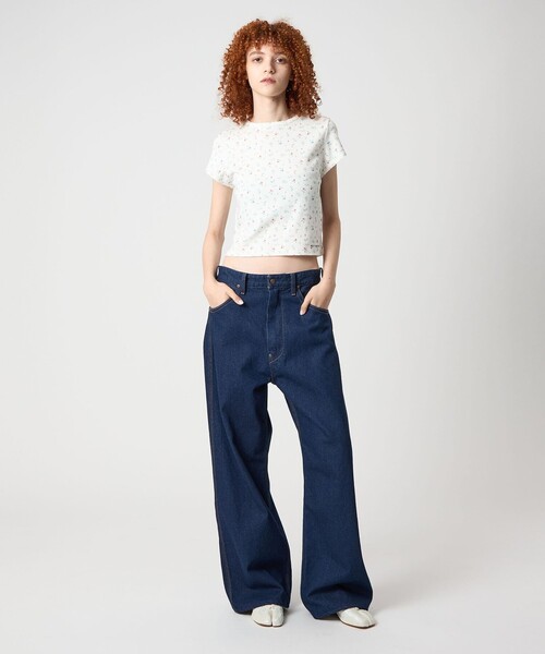 PETIT BATEAU（プチバトー）の「【別注】＜PETIT BATEAU for 6＞SHORT SLEEVE T-SHIRT/Tシャツ（Tシャツ/カットソー・レディース・ホワイト/ネイビー/その他1/ケリーグリーン・FREE）」の5枚目の写真