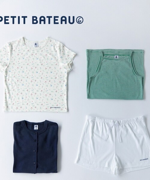 PETIT BATEAU（プチバトー）の「【別注】＜PETIT BATEAU for 6＞SHORT SLEEVE T-SHIRT/Tシャツ（Tシャツ/カットソー・レディース・ホワイト/ネイビー/その他1/ケリーグリーン・FREE）」の6枚目の写真