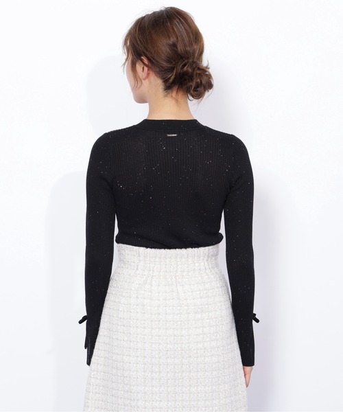 JILL by JILL STUART(ジルバイジルスチュアート)の「◇スパンコールコンパクトリブニット(ニット/セーター・レディース・ホワイト/グリーン/ブラック・FREE)」の14枚目の写真
