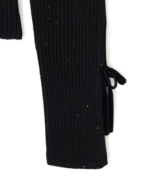 JILL by JILL STUART(ジルバイジルスチュアート)の「◇スパンコールコンパクトリブニット(ニット/セーター・レディース・ホワイト/グリーン/ブラック・FREE)」の5枚目の写真