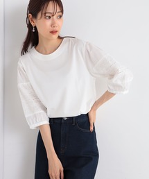 GALLORIA | 袖レースプルオーバー(Tシャツ/カットソー)