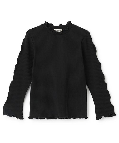 Lycee mine(リセマイン)の「テレコタートルネック(Tシャツ/カットソー・キッズ・ブラック/アイボリー/ブルーグレー/キャメル/スモークピンク・140cm/130cm/110cm/120cm/100cm/150cm)」の9枚目の写真