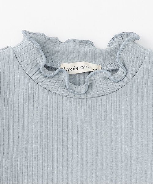 Lycee mine（リセマイン）の「テレコタートルネック（Tシャツ/カットソー・キッズ・ブラック/アイボリー/ブルーグレー/キャメル/スモークピンク・140cm/130cm/110cm/120cm/100cm/150cm）」の22枚目の写真