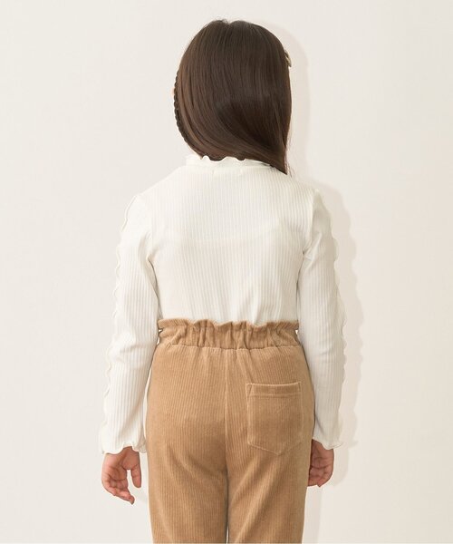 Lycee mine(リセマイン)の「テレコタートルネック【子供服】【キッズ】【女の子】(Tシャツ/カットソー・キッズ・ブラック/アイボリー/ブルーグレー/キャメル/スモークピンク・140cm/130cm/110cm/120cm/100cm/150cm)」の9枚目の写真