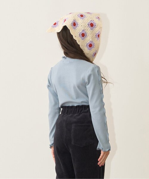 Lycee mine（リセマイン）の「テレコタートルネック（Tシャツ/カットソー・キッズ・ブラック/アイボリー/ブルーグレー/キャメル/スモークピンク・140cm/130cm/110cm/120cm/100cm/150cm）」の8枚目の写真