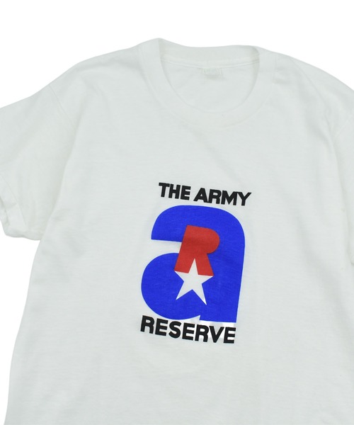 MILITARY(ミリタリー)の「【USED】80’s “The Army Reserve” ミリタリー Tシャツ(Tシャツ/カットソー・メンズ・ホワイト・LARGE)」の2枚目の写真