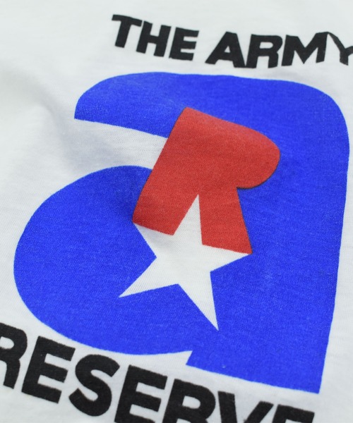 MILITARY(ミリタリー)の「【USED】80’s “The Army Reserve” ミリタリー Tシャツ(Tシャツ/カットソー・メンズ・ホワイト・LARGE)」の3枚目の写真