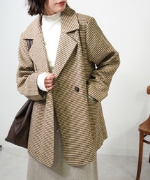 千鳥格子」に該当するレディースのジャケット/アウターファッション