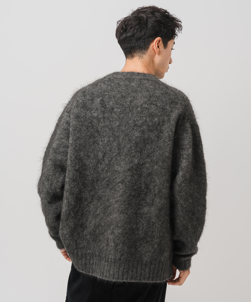 EDIFICE(エディフィス)の「E. 3GG ウール/モヘア カーディガン(カーディガン/ボレロ・メンズ・イエロー/ピンク/ブルー/チャコールグレー・LARGE/MEDIUM)」の12枚目の写真