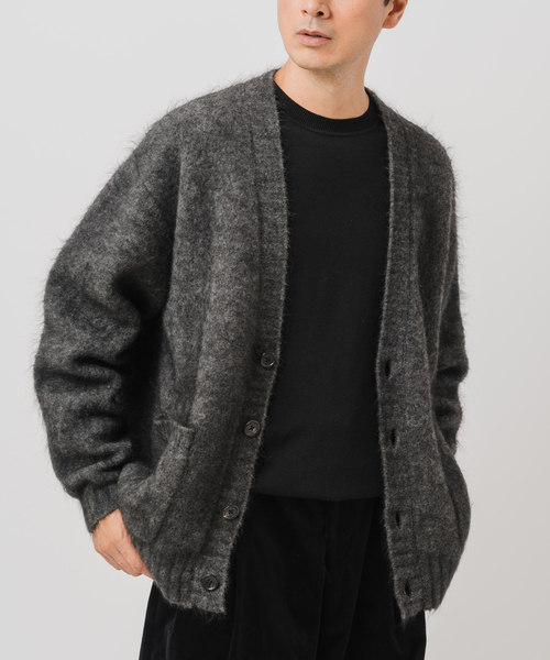 EDIFICE(エディフィス)の「E. 3GG ウール/モヘア カーディガン(カーディガン/ボレロ・メンズ・イエロー/ピンク/ブルー/チャコールグレー・LARGE/MEDIUM)」の13枚目の写真