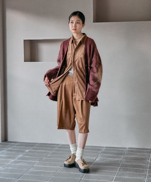 LEPSIM（レプシィム）の「スエードハーフパンツ　581629（その他パンツ・レディース・キャメル/ブラック・FREE）」の15枚目の写真