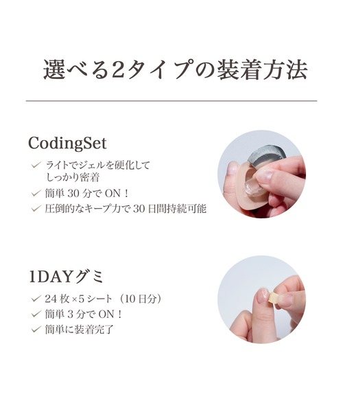 数量限定】最大30日間持続するベースジェル＆コーディングジェル 1回分