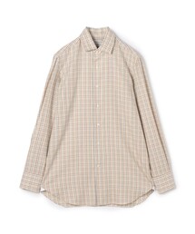 【別注】Maria Santangelo MARCELLO コットン ワンピースカラーチェックシャツ