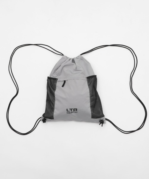 LTR DEPTH(レイターデプス)の「LTR DEPTH/ロゴナップサック(バックパック/リュック・メンズ・グレー/ブラック・FREE)」の5枚目の写真