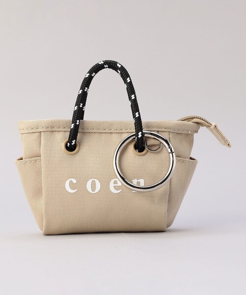 coen(コーエン)の「【新色追加】coen(コーエン) ロゴ ポリキャンバストートバッグチャーム XS(キーホルダー・レディース・ブラック/グレー/ダークブラウン・FREE)」の19枚目の写真