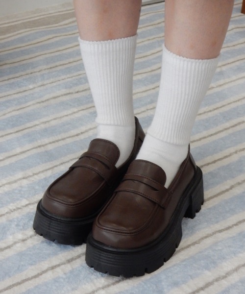 Birthday room（バースデイルーム）の「厚底ローファー/platform loafers（ローファー・レディース・ブラウン/ブラック・SMALL/MEDIUM/LARGE）」の9枚目の写真