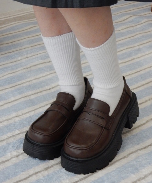 Birthday room（バースデイルーム）の「厚底ローファー/platform loafers（ローファー・レディース・ブラウン/ブラック・SMALL/MEDIUM/LARGE）」の10枚目の写真