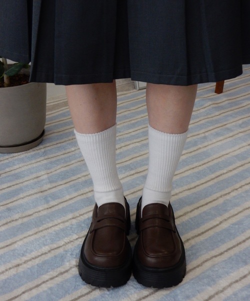 Birthday room（バースデイルーム）の「厚底ローファー/platform loafers（ローファー・レディース・ブラウン/ブラック・SMALL/MEDIUM/LARGE）」の11枚目の写真