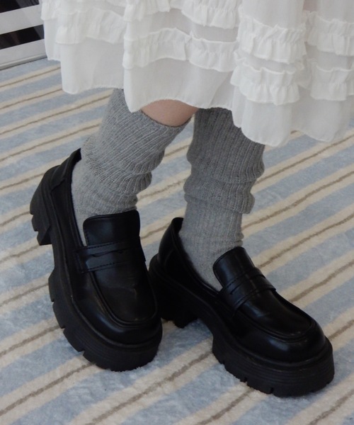 Birthday room（バースデイルーム）の「厚底ローファー/platform loafers（ローファー・レディース・ブラウン/ブラック・SMALL/MEDIUM/LARGE）」の6枚目の写真