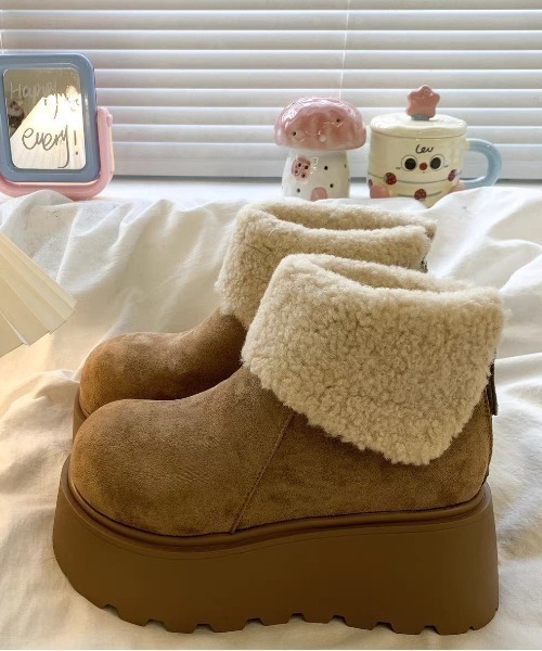 厚底ムートンブーツ（ブーツ）｜Silly（シリー）のファッション通販