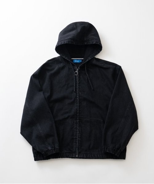 セール】フードデニムジップアップジャケット（ブルゾン）｜GLAZOS