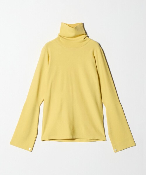 WRAPINKNOT(ラッピンノット)の「<WRAPINKNOT>リブ タートル ニット(ニット/セーター・レディース・オフホワイト/イエロー・0)」の2枚目の写真