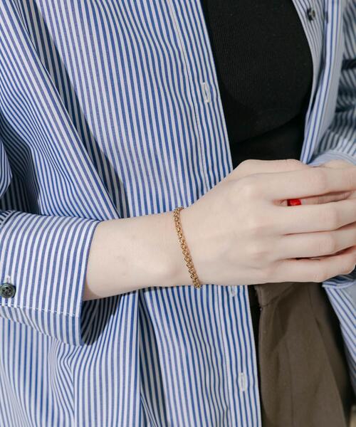 SMELLY（スメリー）の「ステンレスリンクチェーンブレスレット（ブレスレット・レディース・ゴールド・-）」の6枚目の写真