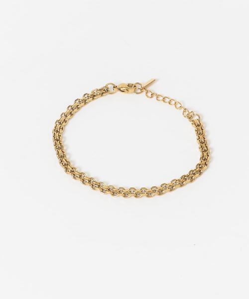 SMELLY（スメリー）の「ステンレスリンクチェーンブレスレット（ブレスレット・レディース・ゴールド・-）」の4枚目の写真