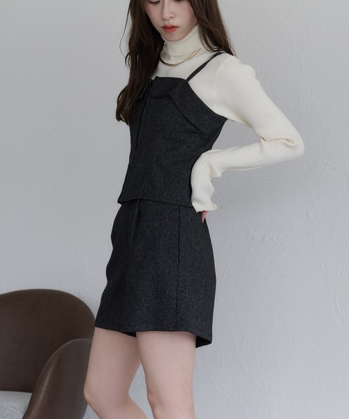 raffime(ラフィミー)の「【セットアップ可能】フロントタックショートパンツ(その他パンツ・レディース・ブラック/ダークブラウン・フリー)」の20枚目の写真