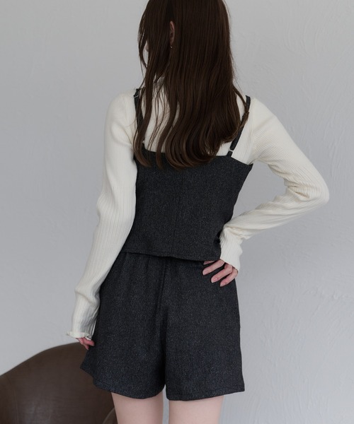 raffime(ラフィミー)の「【セットアップ可能】フロントタックショートパンツ(その他パンツ・レディース・ブラック/ダークブラウン・フリー)」の19枚目の写真