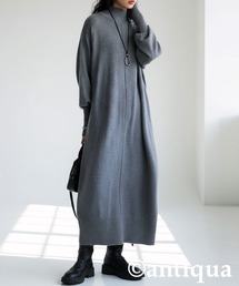 antiqua(アンティカ)のマシュマロタッチニットワンピース(ワンピース)