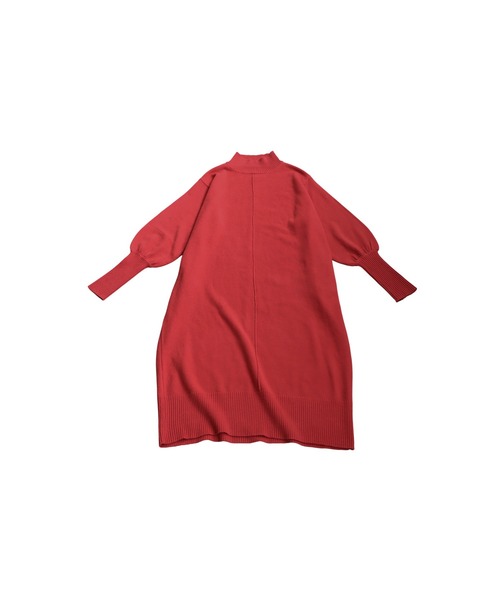 antiqua(アンティカ)の「マシュマロタッチ ニットワンピース(ワンピース・レディース・ダークグレー/ネイビー/レッド系その他/ブラック/ブラウン系その他・ONESIZE)」の6枚目の写真
