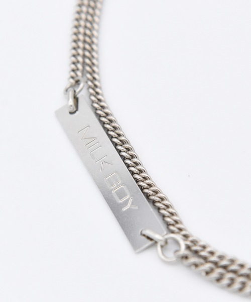 MILKBOY（ミルクボーイ）の「ダブルチェーンネックレス（ネックレス・メンズ・A・FREE）」の2枚目の写真