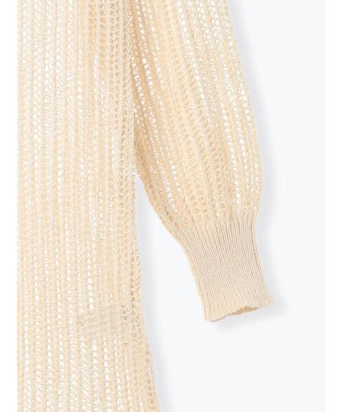 Te chichi（テチチ）の「フリンジメッシュニットワンピース《2025Autumn catalog vol.2 item》（ワンピース・レディース・モカ/オフホワイト・F）」の17枚目の写真