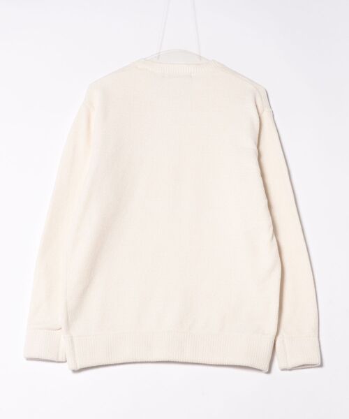 UNION STATION（ユニオンステーション）の「クルーネック ウォッシャブルモールニット（ニット/セーター・メンズ・ブラック/チャコールグレー/マスタード/パープル/ブルー/オフホワイト・L/LL/M）」の7枚目の写真